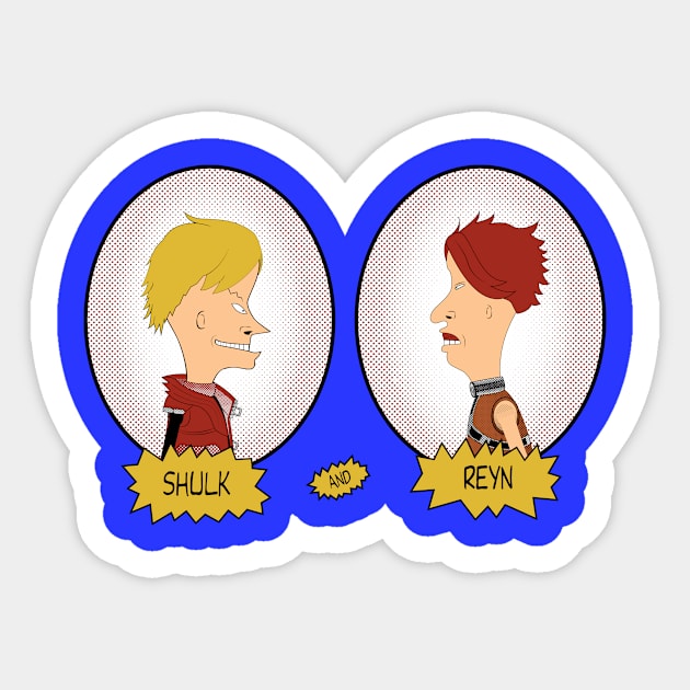 Shulk and Reyn Do Colony 9 Sticker by yashanyu1